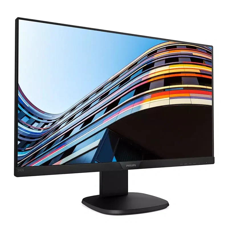 Philips 243S7 24" Monitor 1920x1080 Pixel FullHD IPS Tempo di risposta 4ms Luminosità 250 cd/m² VGA Display Port Ricondizionato di Alta Qualità