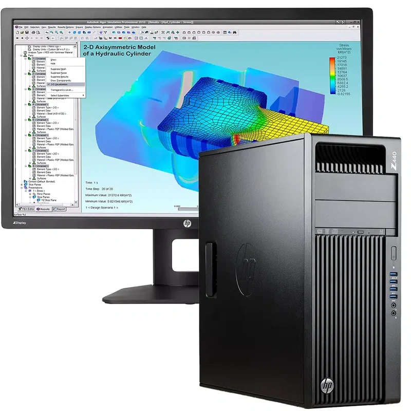 Bundle HP Z440 Workstation | Intel Xeon E5-2680 V3 | SSD 512GB | Ram 16GB | ATI Radeon Sapphire RX470 8GB | Windows 11 Pro + Monitor HP Z27i 27" 2K