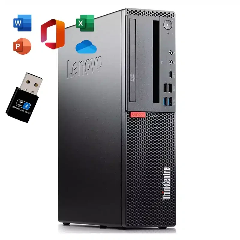 Lenovo ThinkCentre M920s SFF | Intel Core i5-8500T | Windows 11 Pro Microsoft Office 2021 WiFi Bluetooth Display Port USB Type-C - Potenza e Versatilità in Formato Compatto