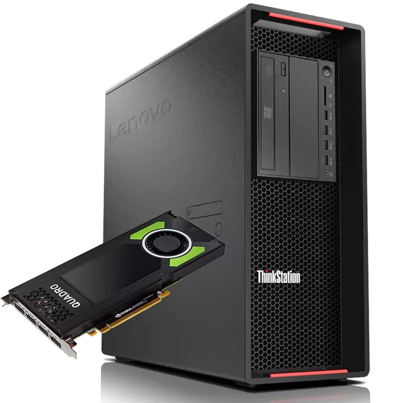 Lenovo ThinkStation P720 Workstation di Alta Gamma | CPU 2xIntel Xeon Silver 4112 | Ram 32GB | SSD 1TB | Nvidia Quadro P4000/RTX4000 | Windows 11 Pro