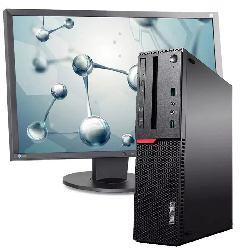 Bundle Lenovo ThinkCentre M710s PC Ricondizionato SFF | Intel Core i7-6700 3.4Ghz | Ram 16Gb | SSD 480Gb | Windows 10 Pro Monitor EIZO FlexScan EV2436W-Photo LED IPS 24″ Full HD