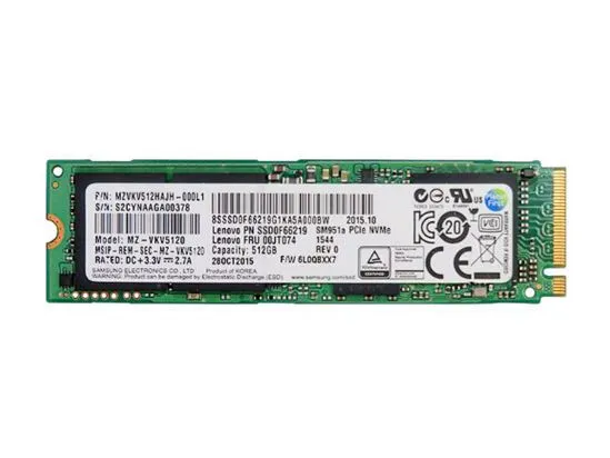 Samsung SM951a SSD M.2 NVMe 512G - 960G SM951a, MZ-VKV5120, MZVKV512HAJH-000L1
