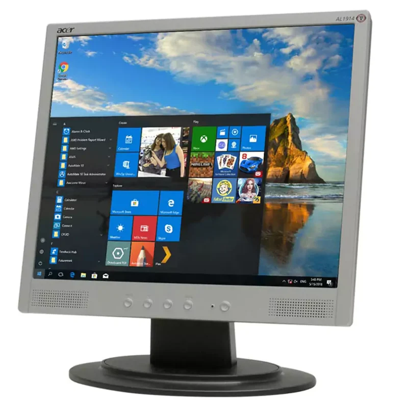 Acer AL1914 Monitor LCD 19″ Pollici 1280×1024 Pixel Tempo di risposta 16ms Luminosità 250cd/m2 Contrasto 500:1 VGA