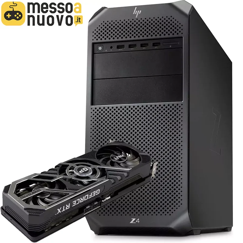 HP Z4 G4 PC Gaming Tower | Intel Xeon W-2123 3.6Ghz | Ram 64Gb | SSD 512Gb | Nvidia RTX 3070 8Gb | Windows 11 Pro Il PC Gaming senza rivali