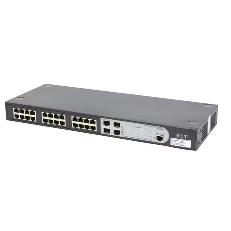3Com Baseline Switch 2924 SFP Plus 3CBLSG24 24 Porte Ethernet Gigabit + 4 Gigabit SFP