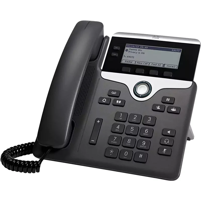 Cisco CP-7821 Telefono IP 2 linee dal design ergonomico display da 3.5″ porta Ethernet PoE perfetto per reception ed Hall