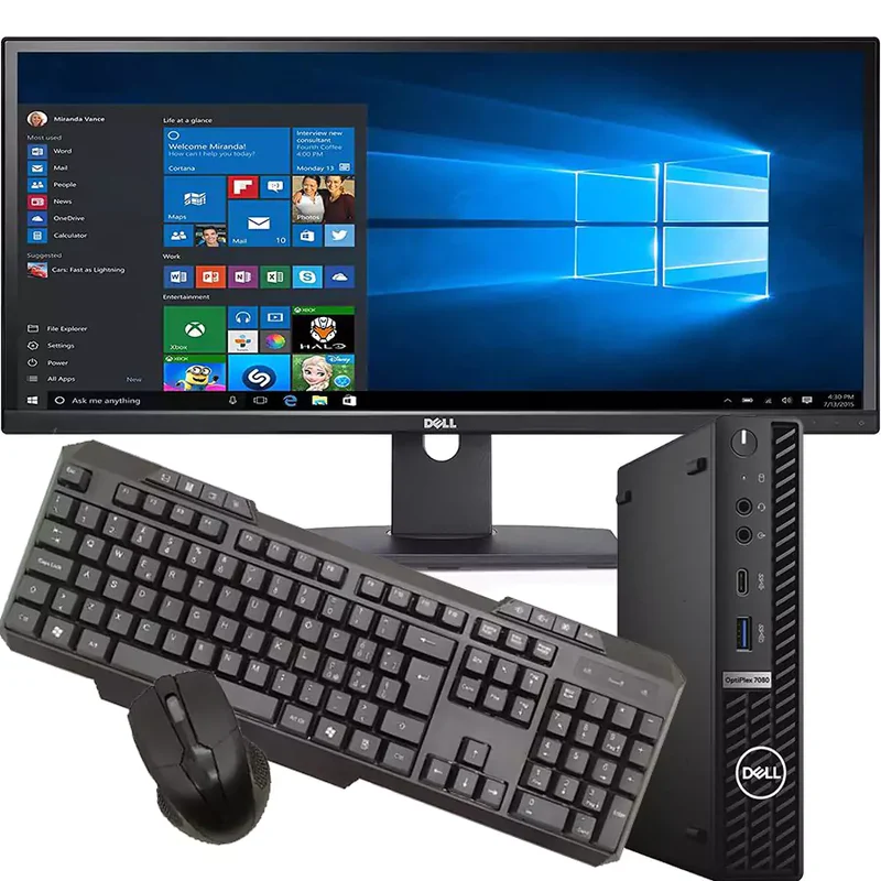Bundle DELL OptiPlex 7080 MFF Mini PC | Intel i5-10500T 6Cores | Ram 16Gb | SSD 512Gb | Windows 11 Pro Monitor DELL UltraSharp U2913WM LED IPS 29″ 2560×1080 Pixel FullHD 21:9 Kit Mouse e tastiera Wireless