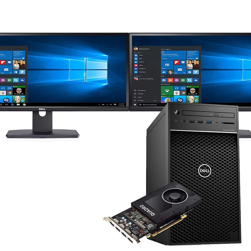 Bundle DELL Precision T3630 Workstation | Intel Core i7-8700K 3.7Ghz | Ram 32Gb | SSD 512Gb | Nvidia Quadro P2000 5Gb | Windows 11 Pro 2XMonitor DELL UltraSharp U2913WM LED IPS 29″ 2560×1080 Pixel FullHD 21:9