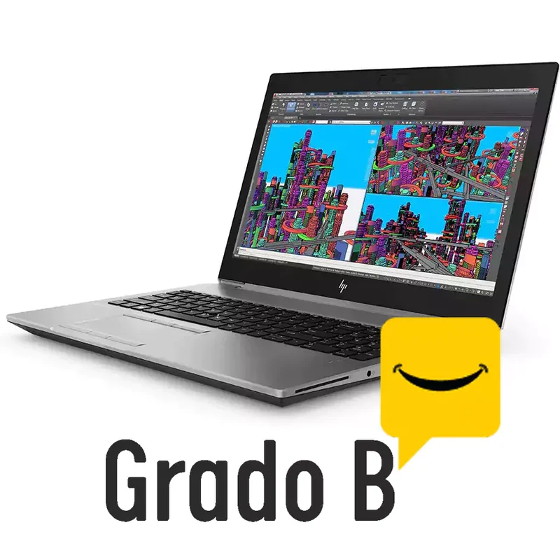 HP Zbook 15 G5 Workstation Mobile 15.6" FullHD | Intel Core i7-8650U 4.2Ghz | Ram 16Gb | SSD NVMe 512Gb | AMD Radeon WX3100 2Gb | Windows 11 Pro Grado B