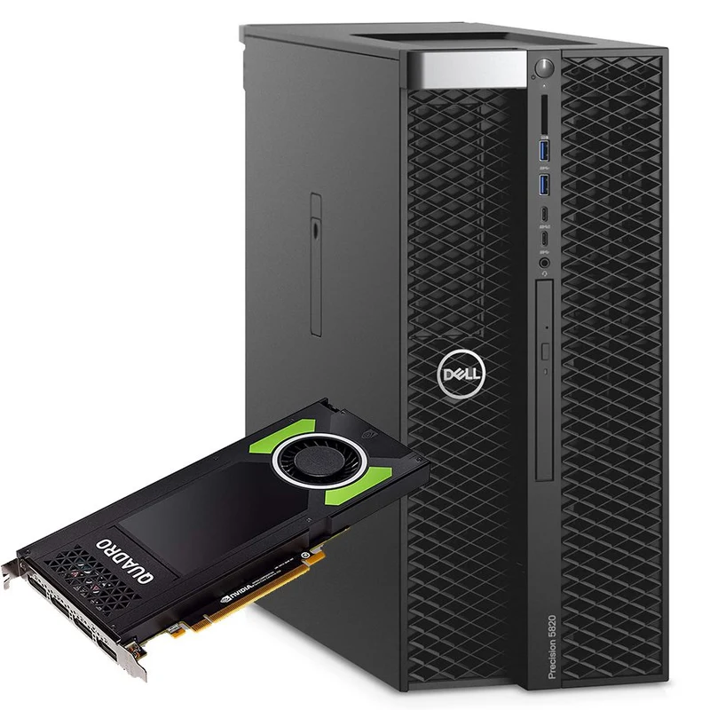 Dell Precision 5820 Workstation | Intel Xeon W-2125 4Ghz | Ram 32Gb | SSD 2TB + 3TB | Nvidia Quadro P4000 | Windows 11 Pro La workstation sorprendente