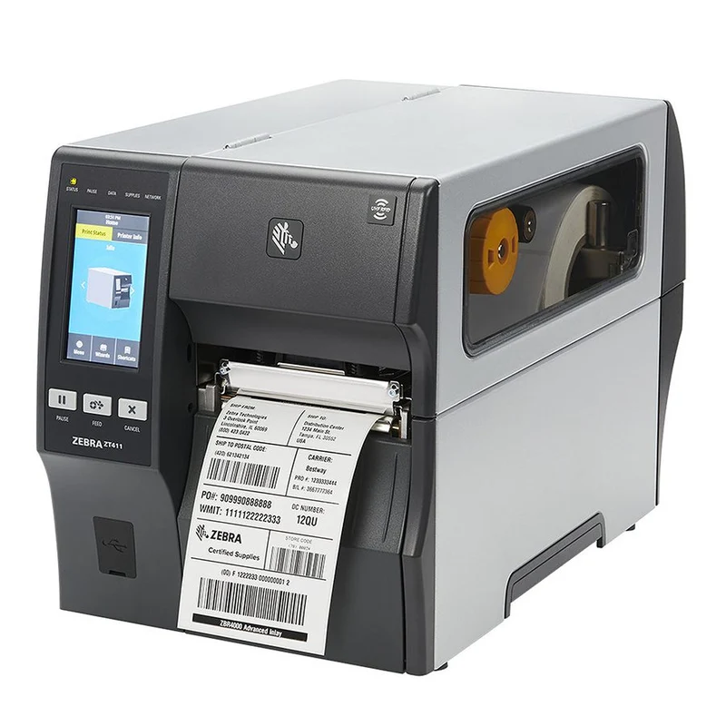 Zebra ZT411 Stampante termica per Etichette Stampa Tag RFID Metallici 14 ips/356 mm al secondo 203 dpi/8 punti per mm Ethernet Bluetooth