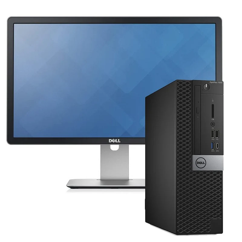 Bundle Dell Optiplex 7050 SFF | Intel Core i3-6100 3.7Ghz | Ram 8Gb | SSD 256Gb | Windows 10 Pro + Monitor Dell P2214H LED IPS 22″ Pollici 1920×1080 FullHD 60Hz