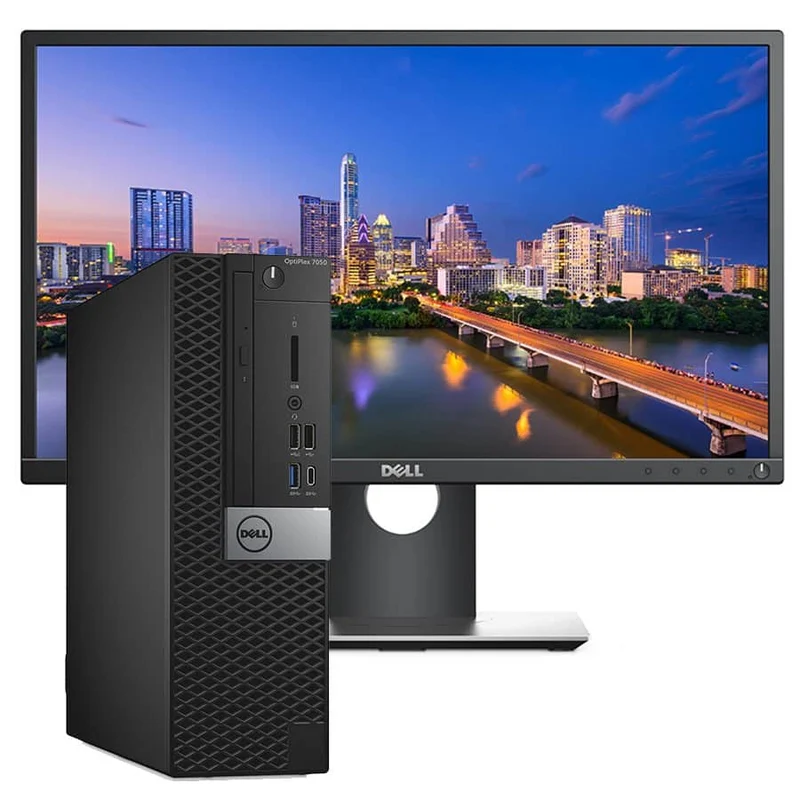 Bundle Dell Optiplex 7050 SFF | Intel Core i5-7500 3.4Ghz | Ram 8Gb | SSD 256Gb | Windows 11 Pro + Monitor Dell P2217H LED IPS 22″ Pollici 1920×1080 FullHD 60Hz