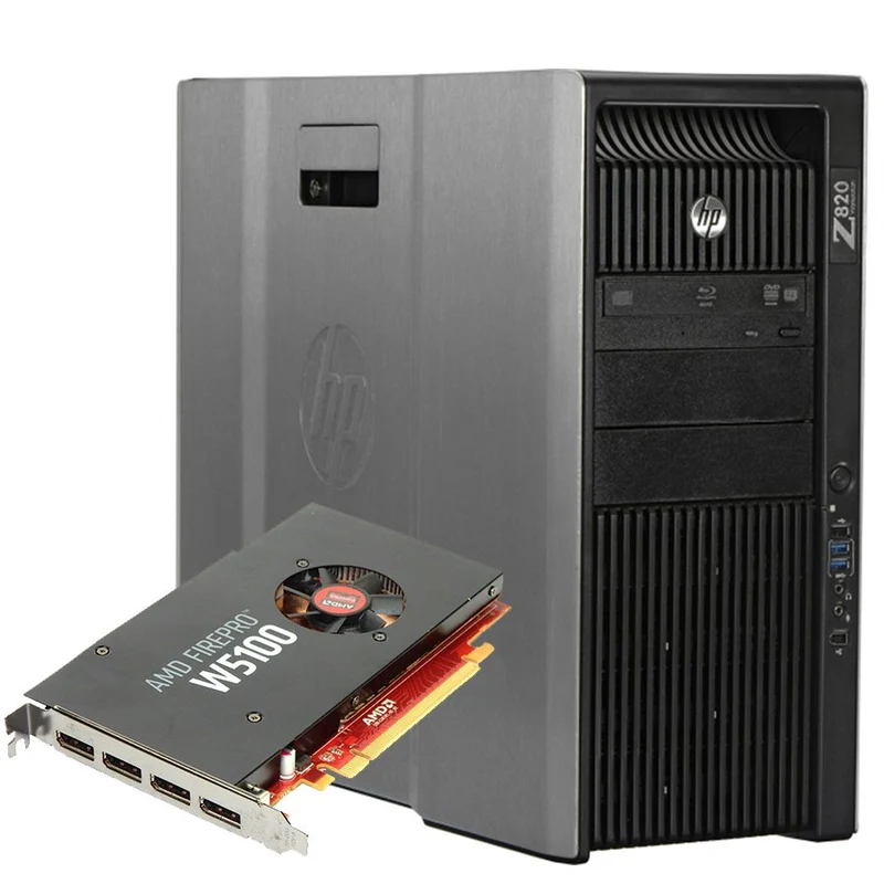 HP Z820 Workstation | Intel Core Xeon e5-2609 2.4Ghz | SSD 480Gb | AMD Radeon W5100 | Windows 10 Pro Conveniente e funzionale