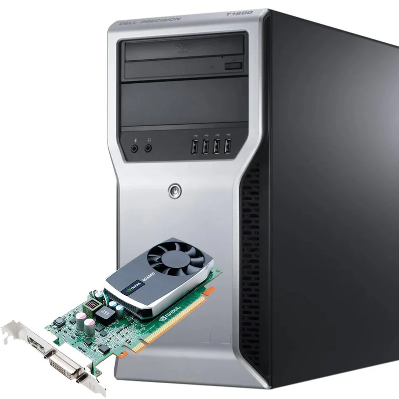 DELL Precision T1600 Workstation | Intel Xeon E3-1245 3.3Ghz | Ram 8Gb | SSD 256Gb | Nvidia Quadro 600 | Windows 10 Pro La workstation conveniente e potente