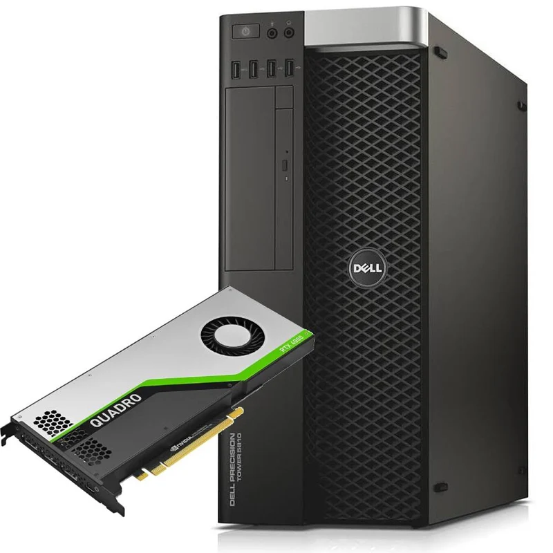 Dell Precision T5810 Workstation | Intel Xeon E5-1620 V3 | 16GB RAM | SSD 512GB + HDD 500GB | Nvidia RTX 4000 8GB | Windows 11 Pro | Grafica e CAD