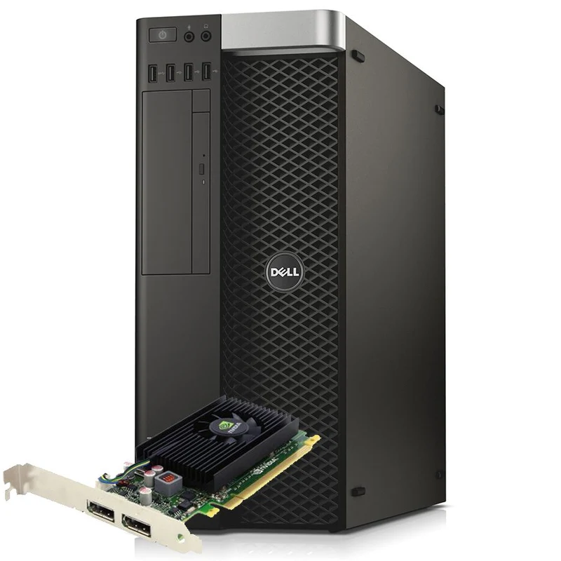 Workstation DELL Precision Tower 7810 | 2x Intel Core Xeon E5-2620 | 32Gb Ram | SSD 512Gb + 3Tb | Nvidia Quadro NVS310 | Windows 11 Pro