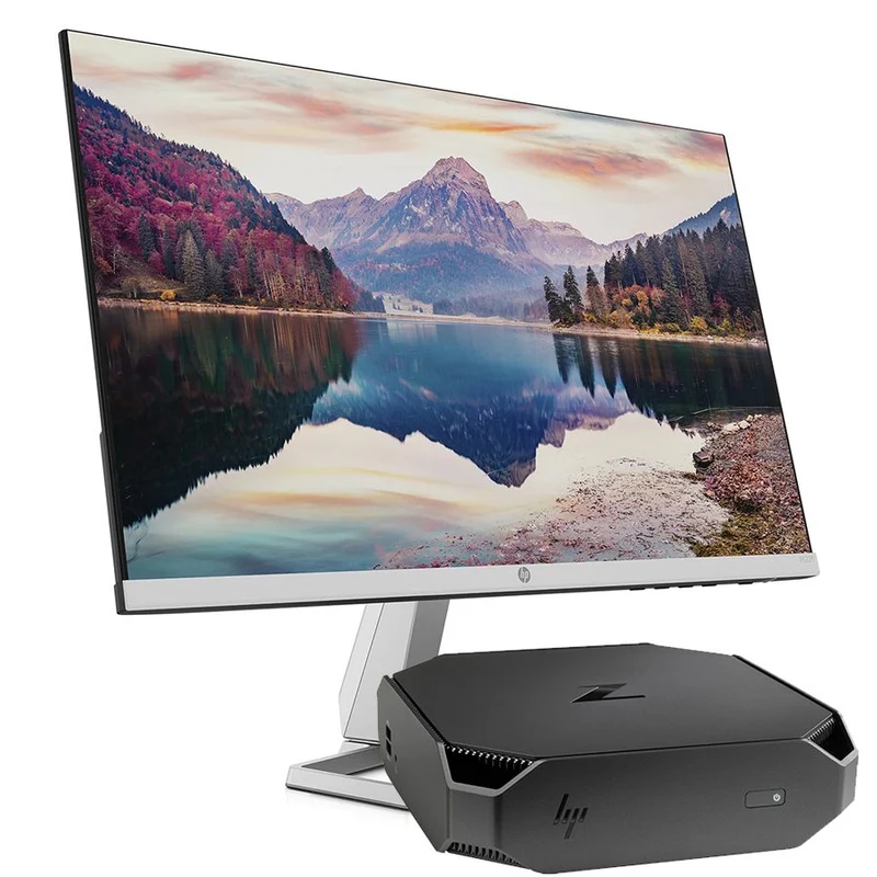 Postazione HP Z2 Mini G4 Workstation | Intel Core i5-8600 | Ram 16Gb | SSD 256Gb | Monitor 22" FullHD HP M22F FreeSync | WiFi Windows 11 Pro La mini workstation futuristica e potentissima per qualsiasi ambiente