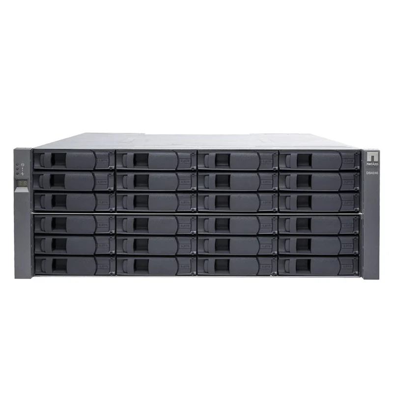 NetApp DS4246 Array di Dischi SAN da 24 Bay 3.5" 4U Rack Prodotto professionale per archiviare una grande quantità di dati 2 x IOM6 4x Ethernet SAS SATA 6Gbit/s Doppio PSU