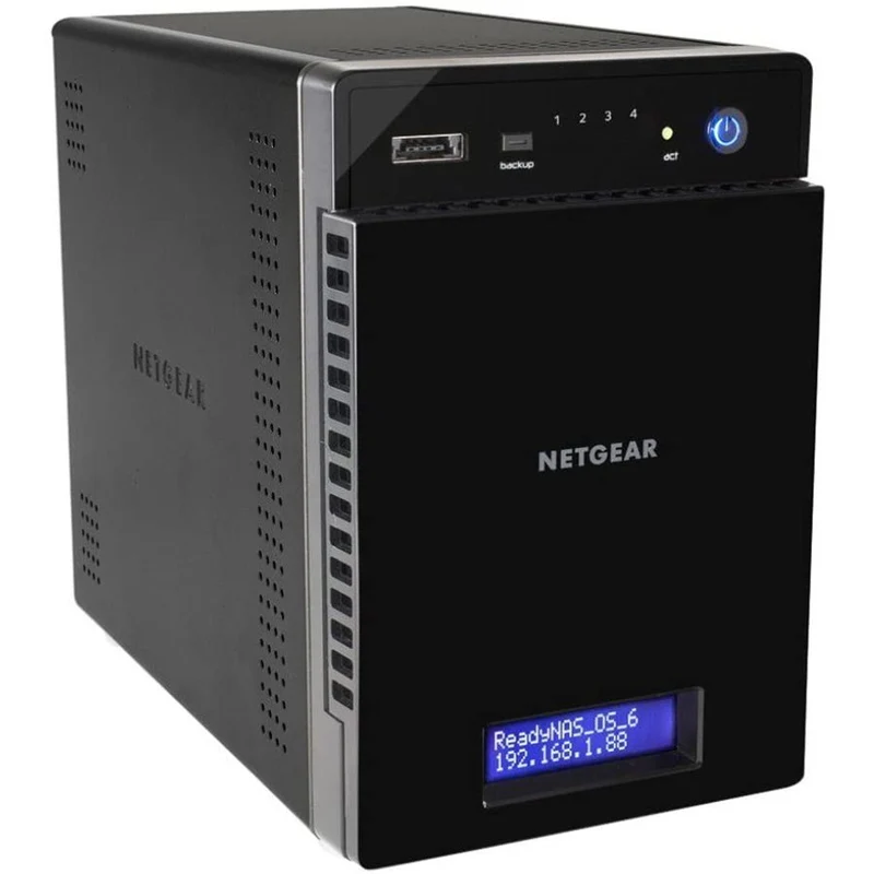 Netgear ReadyNAS 314 Nas 4Bay | Intel Atom | Ram 2Gb | 2xEthernet Gigabit | USB3 Sata 4x2Tb Hard Disk Inclusi