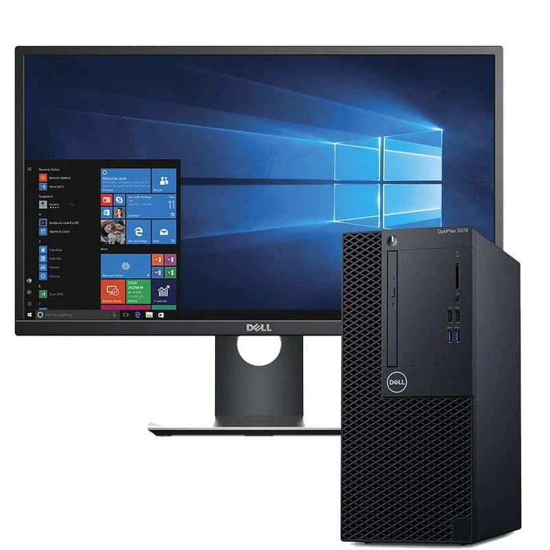 Bundle DELL OptiPlex 3070 Mini Tower | Intel Core i5-9500 3Ghz | Ram 16Gb | SSD NVMe 256Gb | Windows 11 Pro + Monitor Dell P2317H LED 23" FullHD