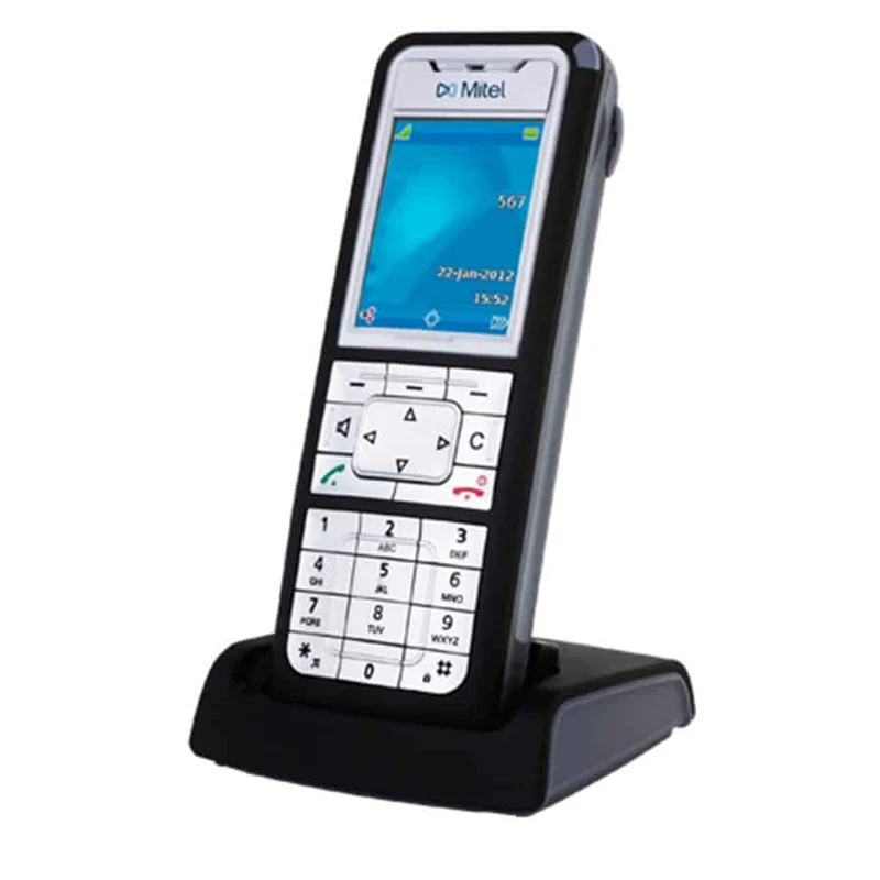 Mitel 612 Dect Telofono Cordless per il settore aziendale Schermo retroilluminato Filtro ambientale per i rumori Fino a 200 Contatti