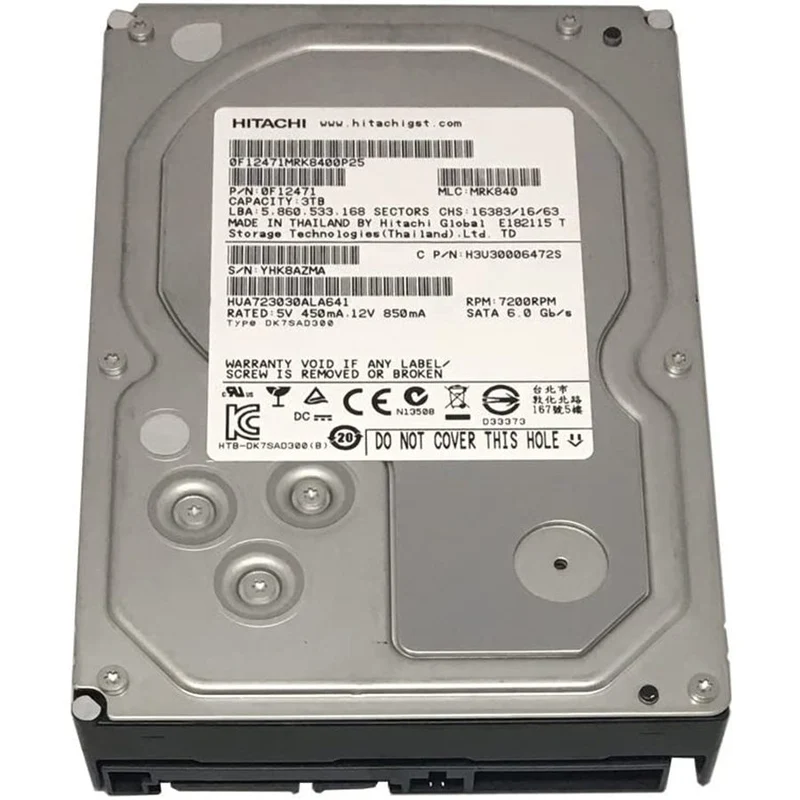 Hard Disk Hitachi Ultrastar 7K3000 3Tb 64 MB di cache 7200 RPM SATA III (6,0 Gb/s) 3,5"