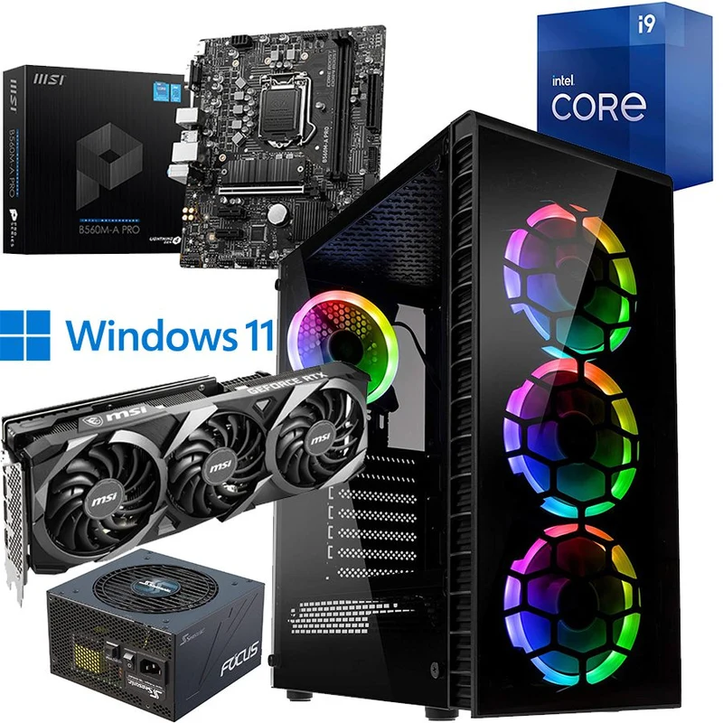 PC da Gaming | Intel i9-11900 8Cores 5.2 GHz | Ram 16Gb | SSD m.2 nvme 1Tb | Nvidia GeForce RTX3070 8gb OC | Il PC da gaming estremo