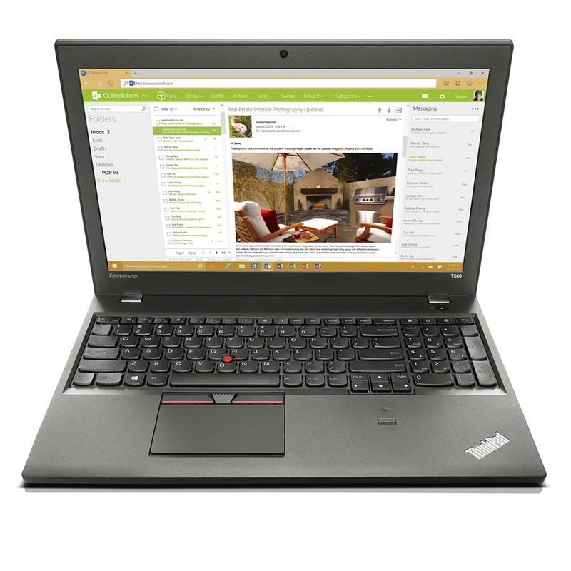 Lenovo Thinkpad T560 Notebook 15.5" FullHD | Intel Core i7-6600U 2.6Ghz | Ram 16Gb | SSD 256Gb | Tastiera ITA | Windows 10 Pro