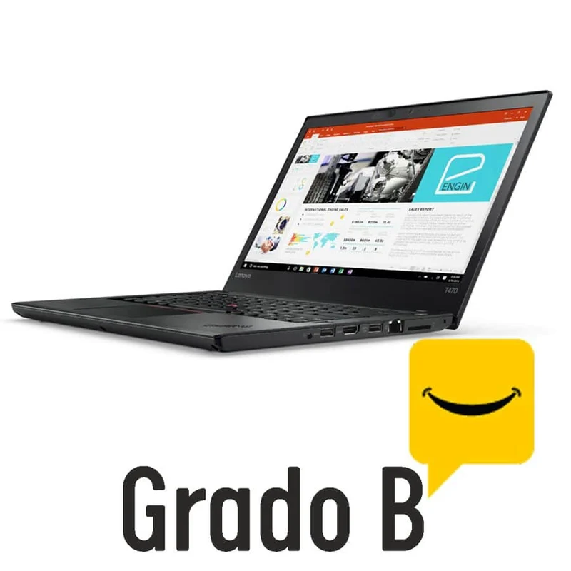 Lenovo ThinkPad T470 Notebook 14" FullHD | Intel Core i5-7300U 2.6Ghz | Ram 8Gb | SSD 256Gb | Tastiera ITA | Windows 10 Pro
