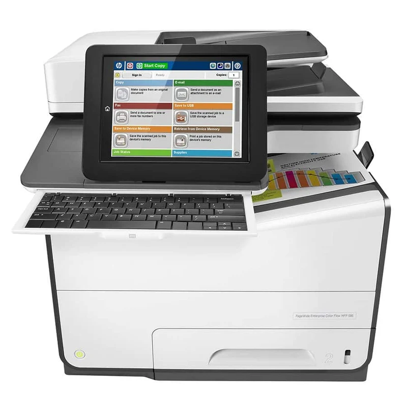 HP PageWide Enterprise Color Flow MFP 586z Multifunzione a getto d'inchiostro A4 2400x1200 DPI 75 ppm Duplex RETE Fax