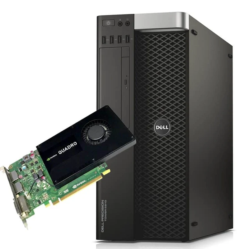 Dell Precision T5810 Workstation Intel Xeon E5-1603 V3 2.8Ghz | Ram 32Gb | SSD 256Gb | 6TERA SATA | Nvidia Quadro K2200 4Gb | Windows 10 Pro