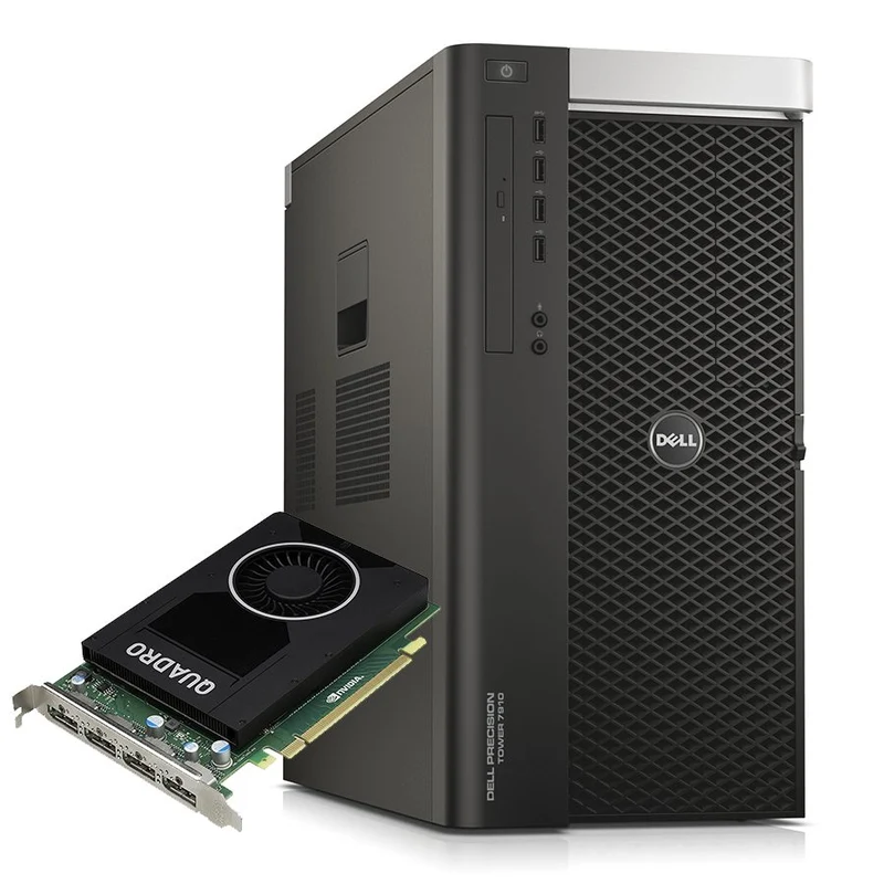 Dell Precision T7910 2x6 Core 2.40GHz E5-2620 V3 | 64gb RAM DDR 4 | 512GB SSD | 1 Tera sata QUADRO M2000