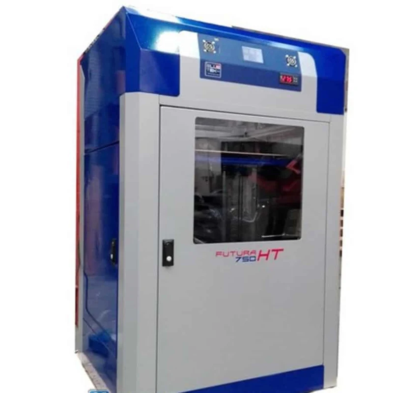 Bluetek Futura 750 HT Stampante 3D FFF/FDM per polimeri. Perfetta per PLA, ABS, PA e TPU. Doppio estrusore camera riscaldata 400x400x750